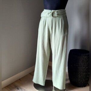 Mismash High Waist  Light Green Trousers NWT Sz Small